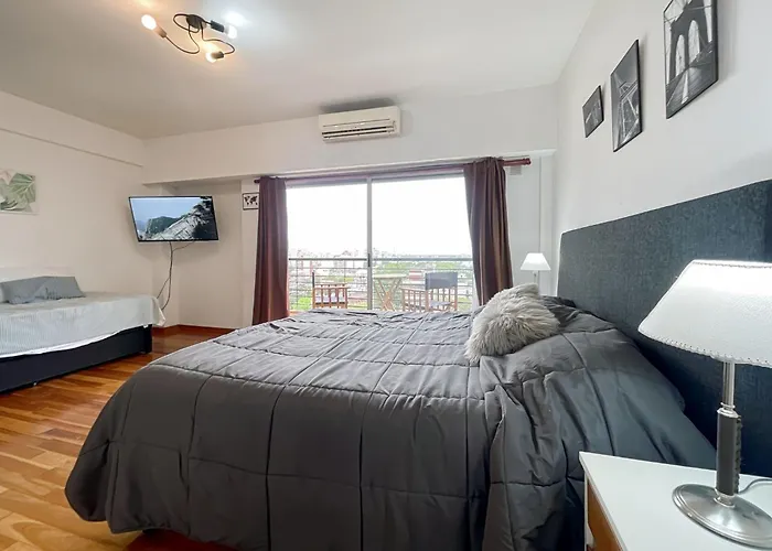 Cozy Studio On A High Floor With Panoramic Views In Villa Urquiza
