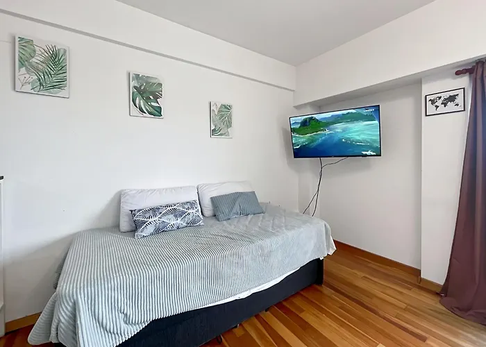 Cozy Studio On A High Floor With Panoramic Views In Villa Urquiza